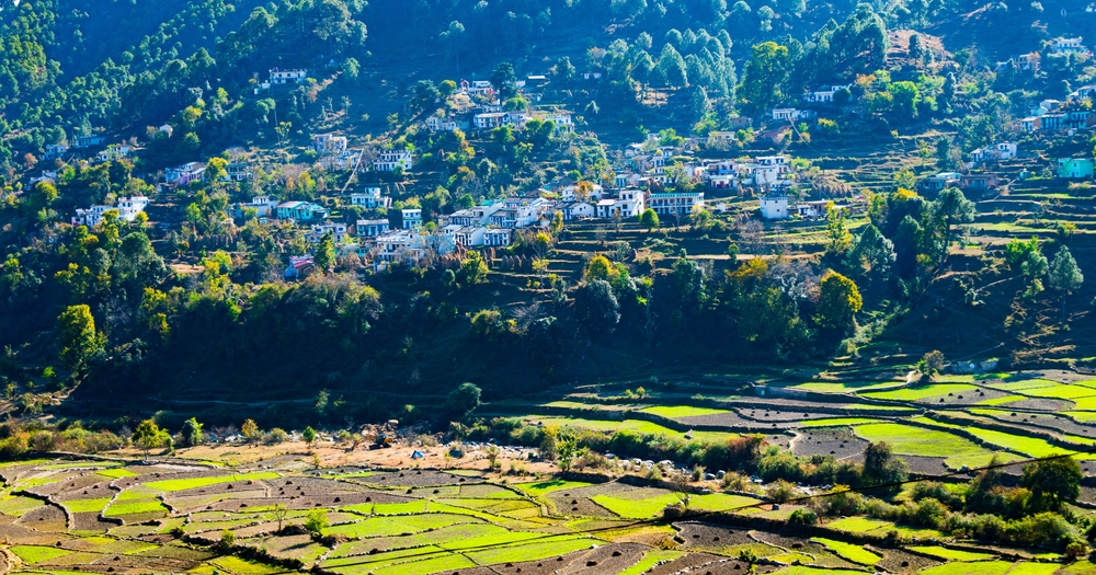 Mountain,Villages,Around,Ranikhet,,Uttarakhand,,India